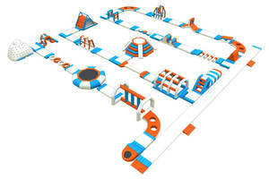 Parque acuático inflable flotante <span class=keywords><strong>de</strong></span> lago con juegos <span class=keywords><strong>de</strong></span> obstáculos y toboganes para todas las edades - Product Image 2
