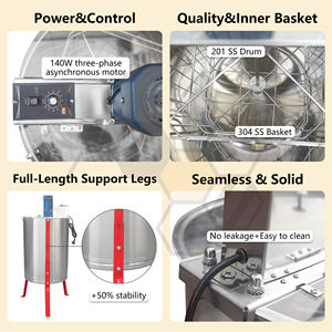 Nouvelle Offre : Séparateur Tangentiel Électrique <span class=keywords><strong>de</strong></span> Cire <span class=keywords><strong>de</strong></span> Miel <span class=keywords><strong>de</strong></span> Qualité Supérieure, Extracteur <span class=keywords><strong>de</strong></span> Miel Électrique 4 Cadres - Product Image 5