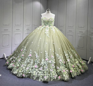 Mumuleo Sage Green Quinceanera Robes Vestidos De 15 De Xv Aos Quince 2025 Quinceaera Ball Gowns Vestidos Para 16 Aos - Product Image 2