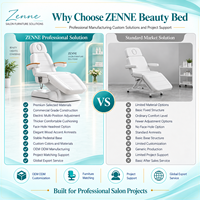Fauteuil de beauté électrique, lit facial, dossier et repose-pieds réglables, télécommande filaire pour salon de beauté, spa, massage, soins de la peau