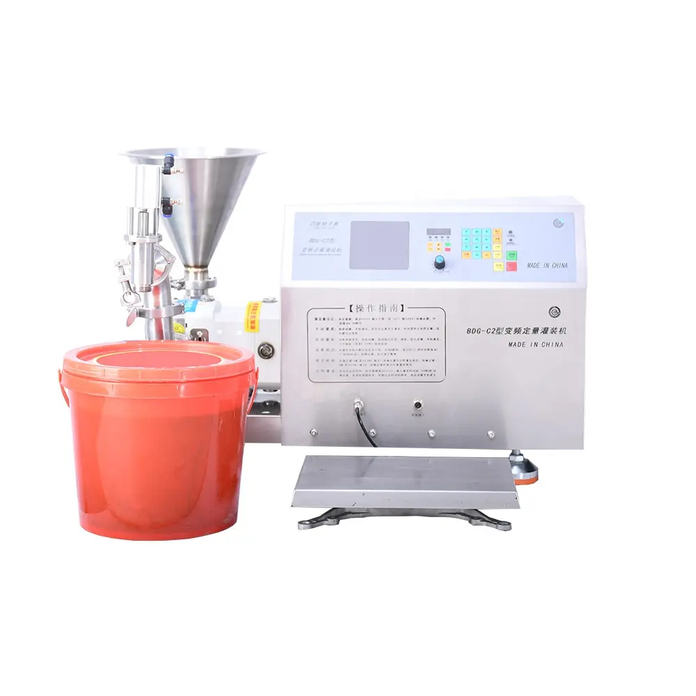 Table Top High Viscosity Gel Oil Paint Beauty Cream Chocolate Spread Filling Machine in Paste Filling Machine Water Bottle Glass