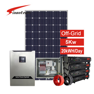 Kit completo para el hogar del sistema solar fuera de la red de 5KW con inversor híbrido Mono Panels20 de 450W y batería de gel 12V-250AH12 - Product Image 2