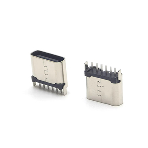 Connecteur USB Femelle Type C 6P H:6.8mm, Insertion Droite, 1.5 Broches, Matériau LCP, Emballage en Tube - Product Image 1