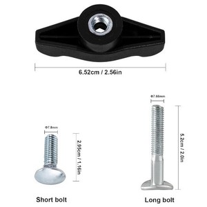 สกรูสวิตช์จับเครื่องตัดหญ้า 490-900-0061 ด้ามจับรูปตัว T สีดำ 2 สกรูยาว 2 สกรูสั้น สำหรับใช้ในบ้าน - Product Image 2