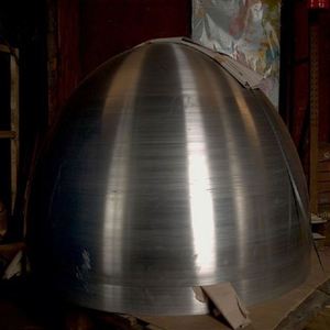 Demi-boule décorative creuse en acier au carbone de 900 mm pour foyer extérieur, personnalisée en métal doux - Product Image 5