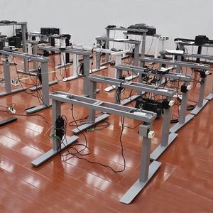 2025 hiện đại Ergonomic của nhãn hiệu tay <span class=keywords><strong>Crank</strong></span> ngồi đứng bàn khung Chiều cao có thể điều chỉnh văn phòng bàn với chuyển đổi tính năng - Product Image 6