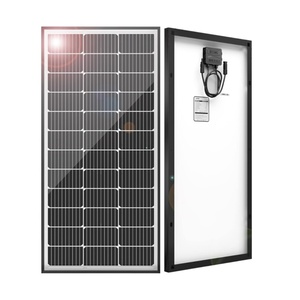 High Efficiency <b>100W</b> Monocrystalline Silicon <b>Solar</b> <b>Panel</b> for Home Emergency Power Backup Grid System Battery Charging 22% - Product Image 1