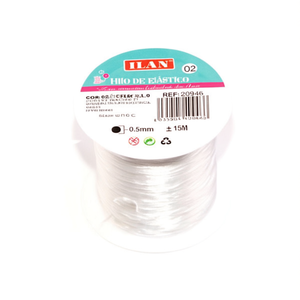 Fil élastique Ilan 0,5 mm 15 m pour la fabrication de bijoux et de perles - Product Image 2
