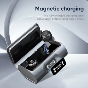 أفكار منتجات جديدة بسعر الجملة جهاز مساعدة على السمع أسود غير مرئي رقمي قابلة لإعادة الشحن لاسلكي للصم - Product Image 2