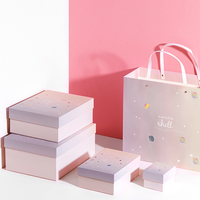 Conception personnalisée de luxe ruban emballage boîte-cadeau boîtes de papier en carton