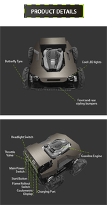 Tondeuse à gazon de montagne tondeuse à fléaux hybride électrique à huile robot sur chenilles débroussailleuse robot tondeuse à gazon diesel - Product Image 6