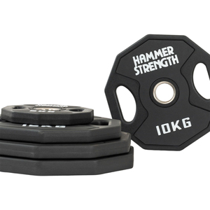 Plaques de poids en fonte de qualité pour l'entraînement en force en salle de sport, plaques de fitness durables et équilibrées avec revêtement PU pour usage domestique et commercial - Product Image 1
