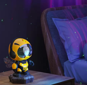 Lámpara Nocturna de Proyección de Aurora Boreal con Forma de Ruibarbo, Luz de Estrellas Mantianxing, Alimentación por CC, con Altavoz de 5.3 Pulgadas, Reloj, <span class=keywords><strong>Mini</strong></span> - Product Image 2