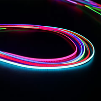 Super dünne 3mm 5V bunte COB LED-Licht leisten für Wohnkultur DIY Blau/Pink/Rot/Lila LED-Klebeband mit hoher Dichte