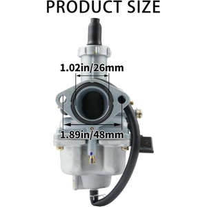 Nouveau carburateur universel pour moto PZ26 à utiliser pour 125Z FT125 ML125 TITAN NXR ATV XLR125 GL125 AKT125 TRX250 <span class=keywords><strong>CB</strong></span> CG125 XL125 - Product Image 2