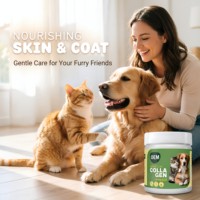 Complément alimentaire OEM Collagène en gommes pour chiens et chats : soutien articulaire, cartilage, immunité, peau et pelage – Superaliment types I, II, III