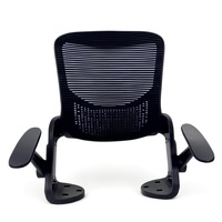 Chaise de bureau ergonomique moderne de fabrication chinoise, confortable, avec accessoires en maille, accoudoirs réglables et pieds en plastique