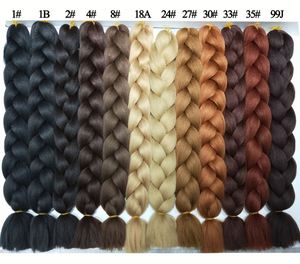 Extensiones de Cabello Sintético de Fibra de Alta Temperatura al por Mayor, Trenzas <span class=keywords><strong>Jumbo</strong></span> Africanas de 82 Pulgadas, Material Crudo Liso Yaki para Trenzar - Product Image 2