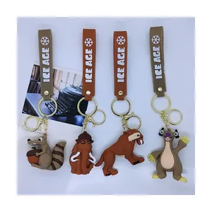 Ice Age Schlüssel bund Niedlicher Tier Schlüssel bund Nette Tasche Tasche Anhänger Kreative Mammut Schlüssel anhänger Auto Schlüssel Anhänger