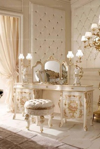 <span class=keywords><strong>Armadio</strong></span> di Lusso Bianco a 3 Ante con <span class=keywords><strong>Specchio</strong></span> per Camera da <span class=keywords><strong>Letto</strong></span> in Stile Francese - Product Image 6