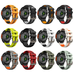 Correa Deportiva de Silicona de 22 mm y 26 mm con Hebilla de Pasador de Liberación Rápida para Garmin Fenix E 8 8x 7 7X/6 6X <span class=keywords><strong>PRO</strong></span>/5 <span class=keywords><strong>5x</strong></span> Puls/Epix <span class=keywords><strong>Pro</strong></span>/Enduro 3/Tactix 8 7 - Product Image 3