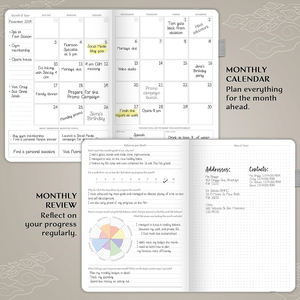 สมุดบันทึกการเงินส่วนบุคคล-งบรายรับรายจ่ายรายเดือน สมุดบันทึกค่าใช้จ่ายรายเดือน-สมุดบันทึกแผนส่วนตัวสำหรับธุรกิจขนาดเล็กที่บ้านหรือสำนักงาน - Product Image 3