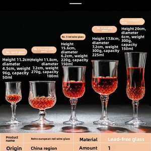 Copa de <span class=keywords><strong>Vino</strong></span> <span class=keywords><strong>Tinto</strong></span> Estilo Diamante, Copa de Coñac con Tallo, Vaso de Whisky, Copa de Postre, Copa de Cóctel, Moderna y Minimalista - Product Image 3
