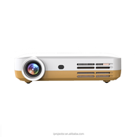 WOWOTO H10 DLP 4K projecteur intelligent mini Android compatible avec la technologie 4K, haut-parleurs intégrés, distance de projection de 3 m, home cinéma portable