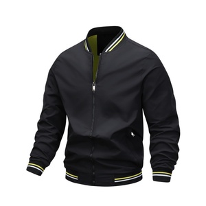 Men Bomber Jacket Lightweight Windbreaker Jackets Casual Softshell Flight Fashion Winter Fall <b>Coat</b> With Pocket - Product Image 2