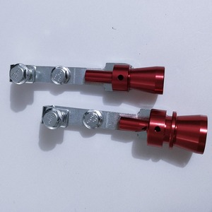 แตรลมมอเตอร์ไซค์ ท่อไอเสียสีแดง อลูมิเนียมอัลลอยด์ พร้อมเสียงเทอร์โบ สำหรับดัดแปลงรถยนต์ - Product Image 1