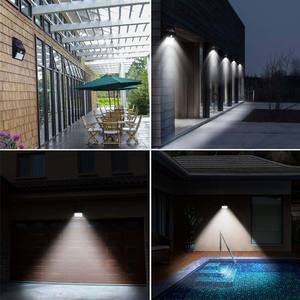 Lampe murale solaire à détecteur de mouvement 30 LED, éclairage de sécurité extérieur pour jardin, couleur lumière du jour, étanche, montage mural - Product Image 5