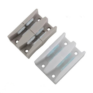 Xin Jieliang Glass Door Limiter <b>Plastic</b> Rectangle Wall Mount Bathroom <b>Sliding</b> Door Stopper Easy Installation Minimalist Design - Product Image 2