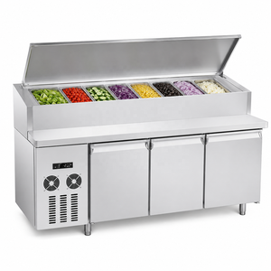 Mesa para Pizza de Acero Inoxidable con Refrigerante Ultra Confiable para Cocinas Comerciales Modernas y Pizzerías Profesionales - Product Image 5