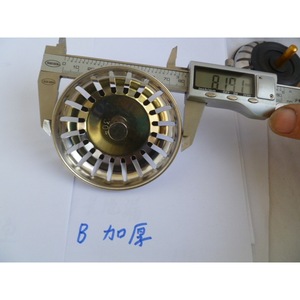 Bouchon d'évier de cuisine en acier inoxydable avec bouchon de vidange et panier filtrant, couvercle de bac à vaisselle - Product Image 1