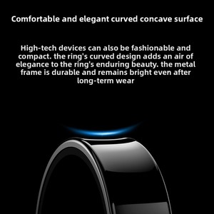 Anillo Inteligente Impermeable R09 con Diseño Cómodo en Forma de Arco, Monitor de Frecuencia Cardíaca, Temperatura Corporal, Registro de Salud con IA, Rastreador de Bienestar para Hombres y Mujeres - Product Image 3