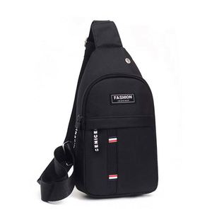 Custom Logo Men's <b>Chest</b> Bag Outdoor Casual Sport New Youth Messenger Bag <b>Small</b> Backpack Trend Solid Color Single Shoulder Bag - Product Image 3