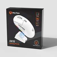 Souris sans fil Meetion GW38 RGB 2,4 GHz rechargeable DPI 8000 Souris gamer à charge magnétique Souris de jeu tri-mode pour ordinateur PC