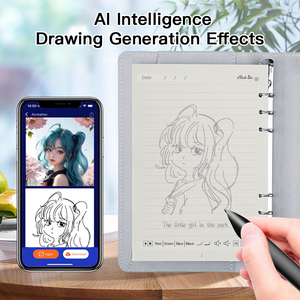 Cao cấp bảo vệ sự riêng tư Khóa vân tay thông minh máy tính xách tay da ai notepad ai Nhật ký kinh doanh sạc máy tính xách tay Hộp quà tặng - Product Image 3