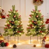 Sapin de Noël lumineux à LED écologique pour extérieur, idéal pour la décoration des cours, jardins et centres commerciaux