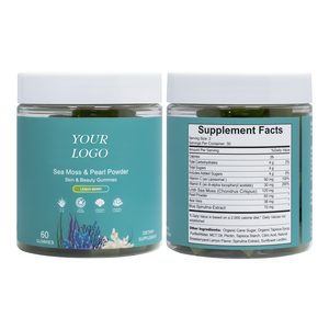 Gomitas brillantes de vitamina C con musgo marino de aloe vera y polvo de perlas Ingredientes naturales Premium para una piel saludable - Product Image 3