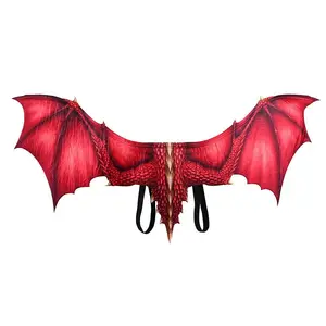 Hot Sale Halloween Carnival Costume Decoração Não-tecido Dragon Wings Cosplay Wings Asas Adereços Para Adultos