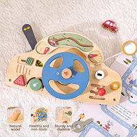 Volant de voiture en bois pour enfants, jouet éducatif Montessori pour garçons et filles de 5 à 7 ans
