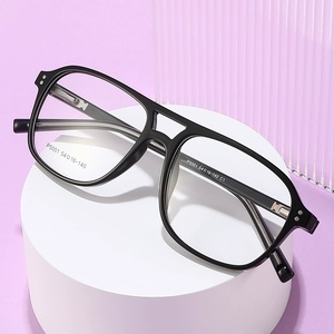 Montures de lunettes rétro classiques carrées TR90 à <span class=keywords><strong>double</strong></span> pont, grandes montures, pour femmes et hommes, très vendues - Product Image 2