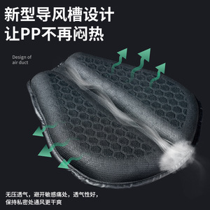 Funda para asiento de bicicleta eléctrica, universal, negra, impermeable, absorbente de golpes, para todas las estaciones - Product Image 5