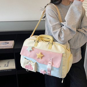 Hot Sale Cute Nylon Kids Travel Bags Large Capacity Storage Duffle Bag <b>Light</b> Weight Travel Bag for Girls Travel Packing Bags - Product Image 6
