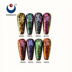 Sheng Zhu NA02L-NG03L Series Chameleon Flakes smalto Gel per unghie per vernice per auto vernice per unghie verniciatura a polvere blu perla bianca vernice per auto - Product Image 1