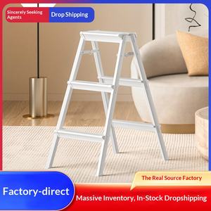 Escalera Plegable de Aluminio <span class=keywords><strong>Kentai</strong></span>, Tipo A, para Interiores, de 2 Peldaños, Capacidad de 100 kg, Ángulo de 45 Grados - Product Image 4