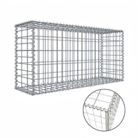 Filet de Cage en pierre de Gabion galvanisé à chaud de haute qualité treillis métallique de fer soudé serti pour la conception de paysage de jardin rempli de roche