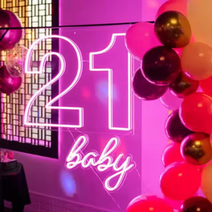 Custom Acrylic LED Neon Signs IP65 Pink Salon Hair Business Barber Shop Studio Decor <b>Wall</b> Art Beauty Landscape <b>Lighting</b> - Product Image 1