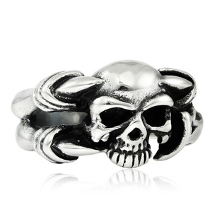 <b>Skull</b> <b>Ring</b> Stainless Steel Men's Punk Style Jewelry Gift Fashion <b>Rings</b> 213020 - Product Image 1